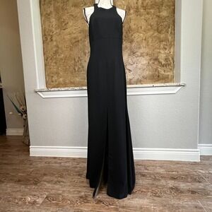 White by Vera Wang Gown Maxi Dress Womens‎ 12 Sleeveless Formal Evening Black